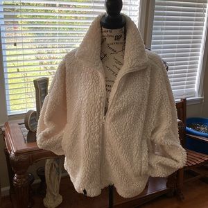 NOBO Cream Fuzzy Coat (Teddy Bear Coat)